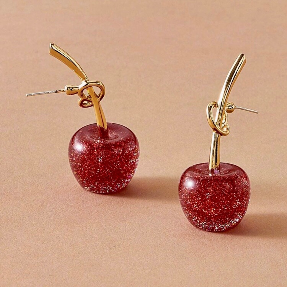 Cherry Knot Earrings 🍒